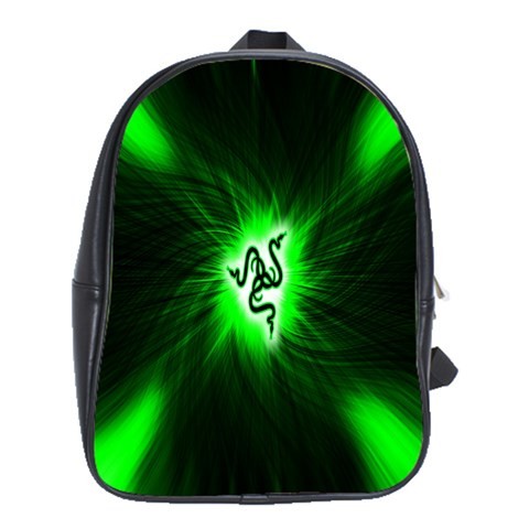 BAG02455 Backpack School Bag Razer Beautiful Elegant Green Design Computer Game Animation Fantasy.jpg