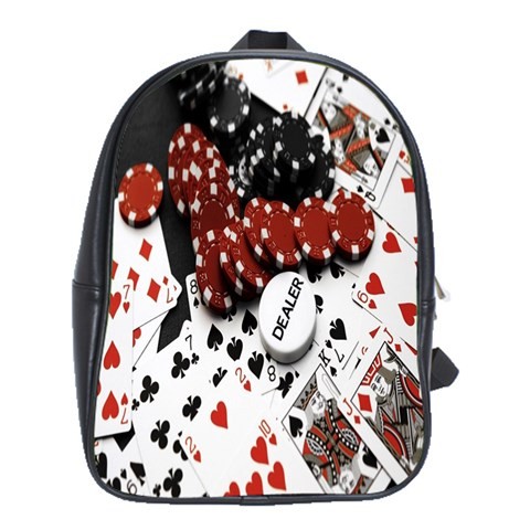BAG02439 Backpack School Bag Poker Beautiful Poker And Cards Animation Fantasy.jpg
