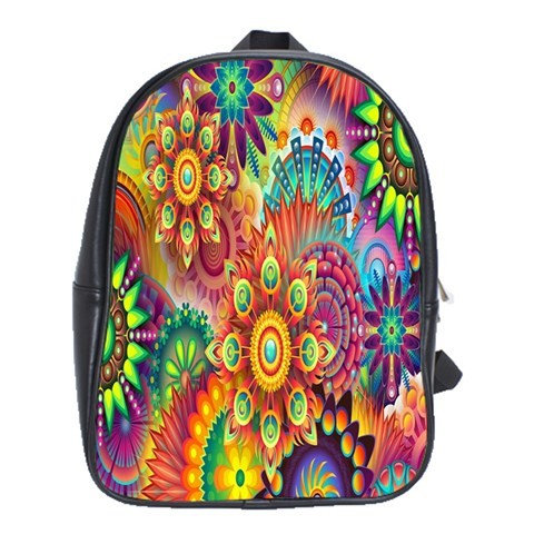 BAG02443 Backpack School Bag Psychedelic Beautiful Abstract Art Diamond Star Design Anime Fantasy.jpg