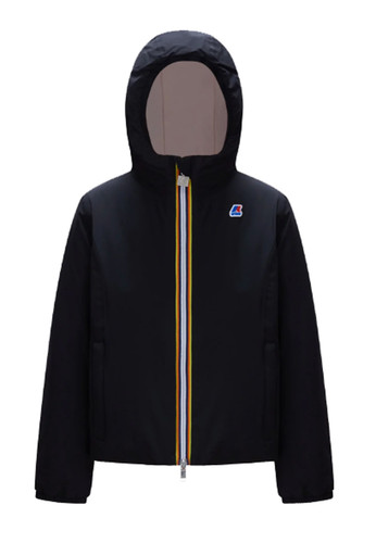 k way kids giubbino lily double reversibile nero rosa ragazza a.jpg