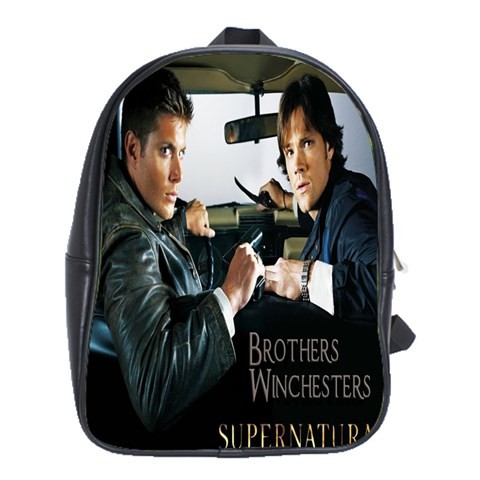 BAG02499 Backpack School Bag Supernatural Dean And Sam Winchesters American Ghost Horror Movie.jpg