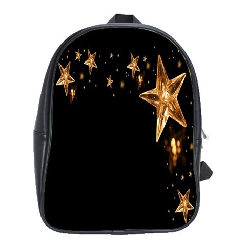 BAG02486 Backpack School Bag Star In Black Night Golden Beautiful Nature Design Animation Fantasy.jpg