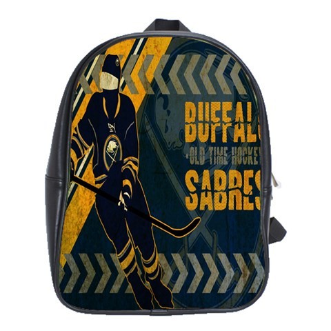BAG02510 Backpack School Bag The Buffalo Sabres Professional Ice Hockey Team New York Sports Game.jpg