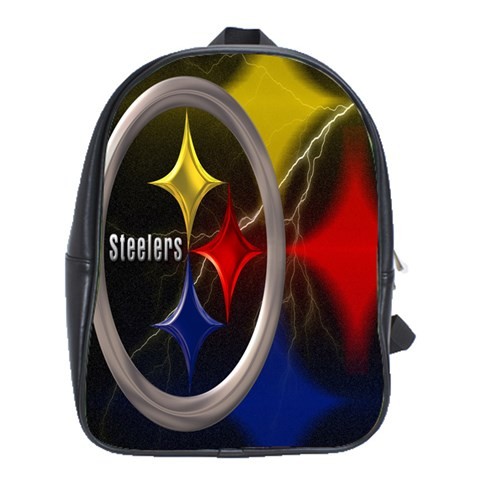 BAG02527 Backpack School Bag The Pittsburgh Steelers Logo American Football Sports Anime Design.jpg