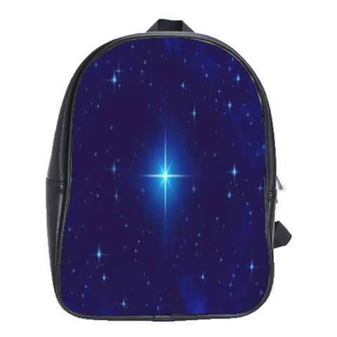 BAG02487 Backpack School Bag Star In Blue Light At Night Beautiful Nature Design Animation Fantasy.jpg