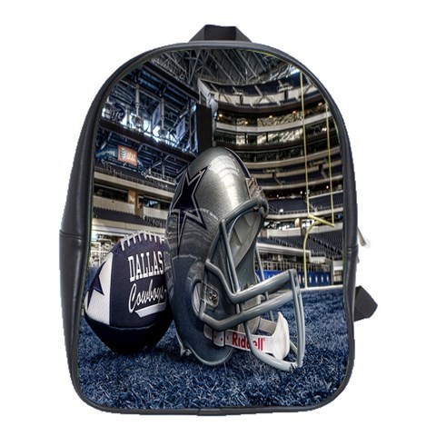 BAG02512 Backpack School Bag The Dallas Cowboys Helmet And Ball American Football Sports In Game.jpg