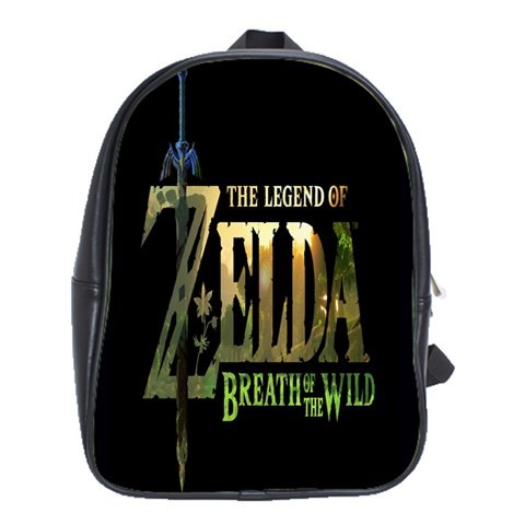 BAG02516 Backpack School Bag The Legend Of Zelda Breath Of The Wild Logo Japan Action Adventure.jpg