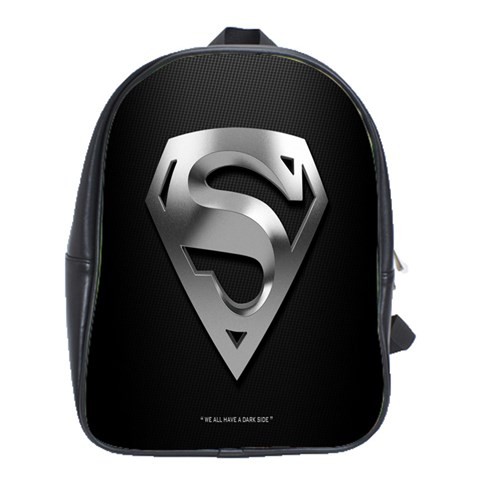 BAG02494 Backpack School Bag Superman Logo Man Of Steel Superheroes Movie Dark Animation Fantasy.jpg