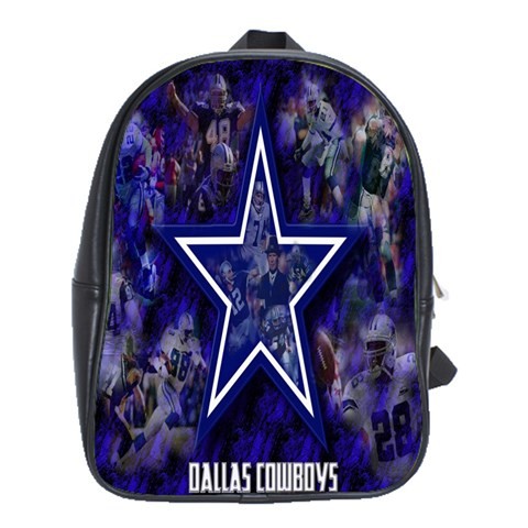 BAG02513 Backpack School Bag The Dallas Cowboys Stars Logo Professional American Football Sports.jpg