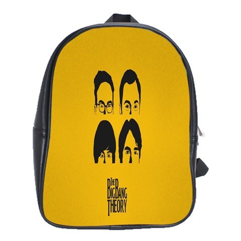 BAG01701 Backpack School Bag The Big Bang Theory Bazinga Yellow Design Animation Fantasy.jpg
