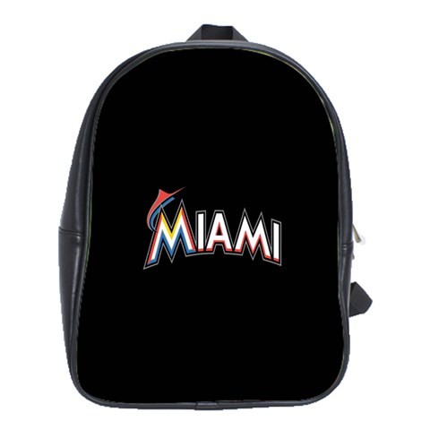 BAG01720 Backpack School Bag The Miami Marlins Logo American Professional Baseball Team Sports.jpg