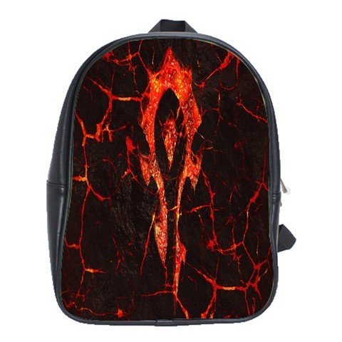 BAG01738 Backpack School Bag World Of Warcraft The Horde Logo Heroes Movie Video Game.jpg
