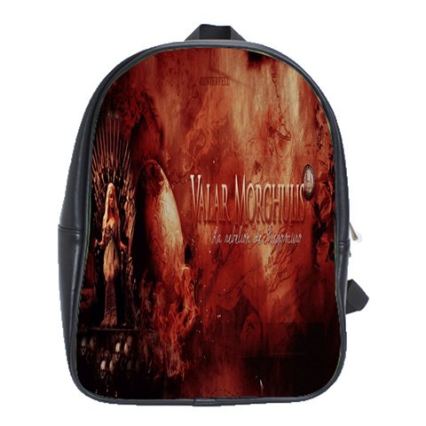 BAG01733 Backpack School Bag Valar Morghulis Dragons Mother Game of Thrones American Anime Movie.jpg