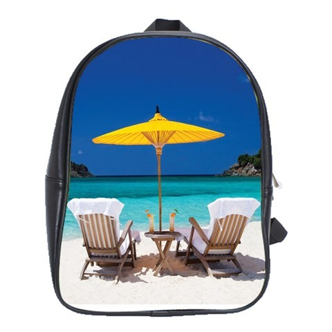 BAG02308 Backpack School Bag Fellowes Caribean Beach Nature Beautiful Blue Ocean Anime Fantasy.jpg