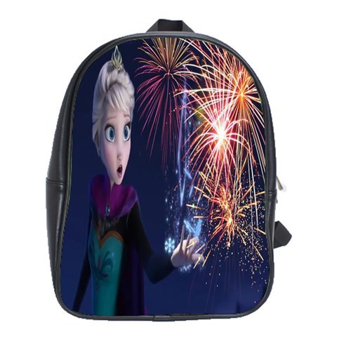 BAG02332 Backpack School Bag Frozen Disney Fairy Tale Beautiful Anna Elsa Anime Fantasy Firework.jpg