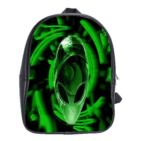 BAG01747 Backpack School Bag Alienware Logo In Green Flowers Design American Computer Hardware.jpg