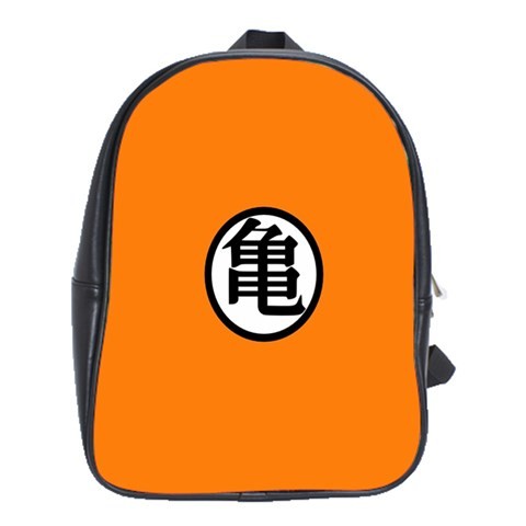 BAG02302 Backpack School Bag Dragonball Z Logo Goku Yellow Design Japan Animation Movie Fantasy.jpg