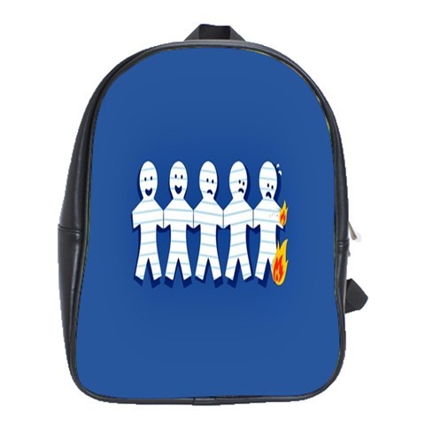 BAG02330 Backpack School Bag Friendships Funny Cute Face Paper In One Anime Burn With Fire Fantasy.jpg
