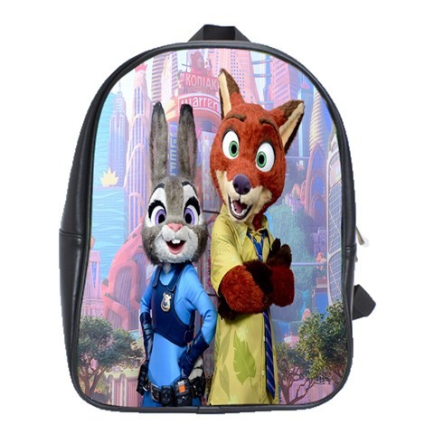BAG02569 Backpack School Bag Zootopia Nick Wilde And Judy Hopps Disney Movie The Romantic Rabbits.jpg