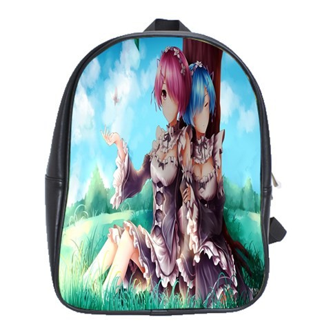 BAG02567 Backpack School Bag Zero Kara Hajimeru Ram Rem Beautiful Twin Sisters Japan Anime Movie.jpg