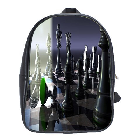 BAG02572 Backpack School Bag Nature Chess In Elegant Black White Design Animation.jpg