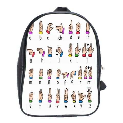 BAG02579 Backpack School Bag Sign Language Sight Word In Beautiful Animation Design Fantasy.jpg