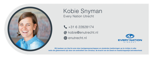 Every Nation Utrecht Email Signature.KOBIE