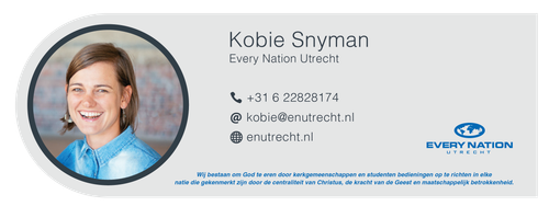 Every Nation Utrecht Email Signature.KOBIE