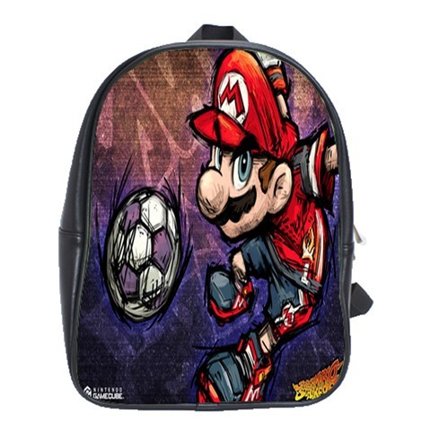 BAG02582 Backpack School Bag Super Mario Bross Soccer Cute Funny Animation Design Fantasy Game.jpg