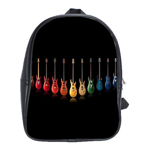BAG02345 Backpack School Bag Guitars Colourfull Rainbow Guitars Instrument In Elegant Music Design.jpg