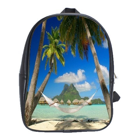 BAG02347 Backpack School Bag Hammock Beautiful Nature Beach In Blue Ocean.jpg