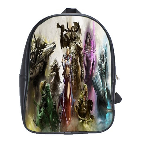 BAG02344 Backpack School Bag Guild Wars 2 Popular Online Role Playing Game Anime Battle Fantasy.jpg