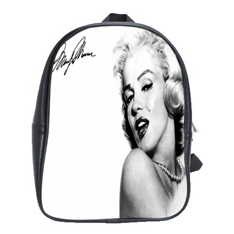 BAG02377 Backpack School Bag Marilyn Monroe American Actress Model Sexy Beautiful In White Design.jpg