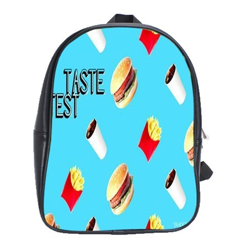 BAG02369 Backpack School Bag Junkfood Burger French Fries And Coke Fresh Food Animation Design.jpg
