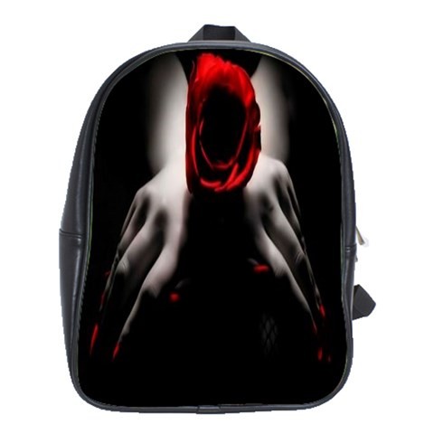 BAG02348 Backpack School Bag Hands With Rose Flowers Scary Halloween Horror Design Animation Game.jpg
