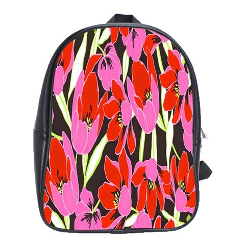BAG02370 Backpack School Bag Kate Spade Flowers Tulips American Fashion Designer Fantasy Anime.jpg
