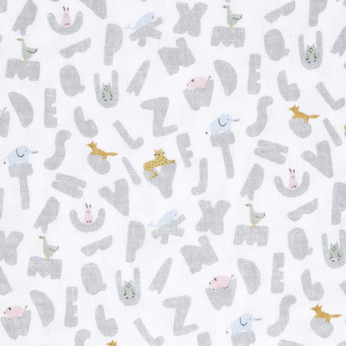 EBBC10023 swatch baby cotton muslin swaddle alphabet animals upper case.jpg
