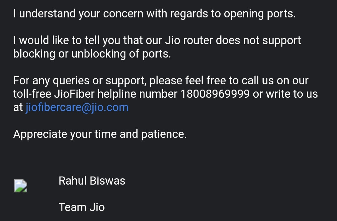 FTP not working on Jio Fiber, works on Airtel : r/IndianGaming