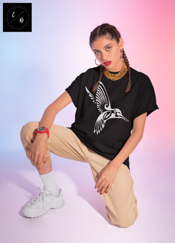 Hummingbird tribal unisex t-shirt.png