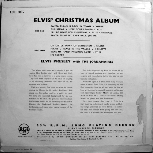 new zealand elvis christmas album 2