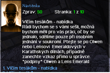 Vlčím tesákům nabídka vzkaz na nástěncce.png