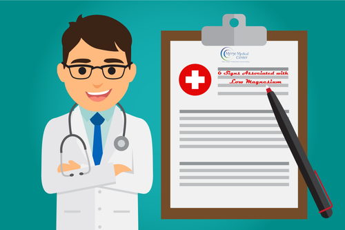 It’s important to recognize signs of low magnesium so proper steps can be taken to boost magnesium intake. Symptoms may include:

1. Asthma
Individuals suffering from asthma are often deficient in magnesium. Asthma is worse when magnesium levels are low because of a buildup of calcium in the lungs, making it difficult to breathe.

2. Heart Arrhythmia or Irregular Heartbeat
A magnesium deficiency can cause a potassium imbalance, inducing an irregular heartbeat (arrhythmia).

3. Muscle Cramps, Twitches & Tremors
It is believed that muscle cramps, twitches, and tremors are caused by excess calcium in nerve cells from a magnesium deficiency, resulting in overexcited tissue.

4. High Blood Pressure & Heart Disease
Magnesium helps relax blood vessels, thus, low levels of magnesium may contribute to increased blood pressure.

5. Mental Health Disorders
Anxiety and depression have been attributed in part to a magnesium deficiency. Magnesium helps relay information between the body and the brain; depleted stores of magnesium may lead to nerve or brain damage.

6. Osteoporosis
While osteoporosis is normally attributed to aging or a lack of vitamin D and/or calcium, animal studies have found that a magnesium deficiency can reduce bone mass.

Read more https://mergemedicalcenter.com/health-blog/magnesium-in-sleep/