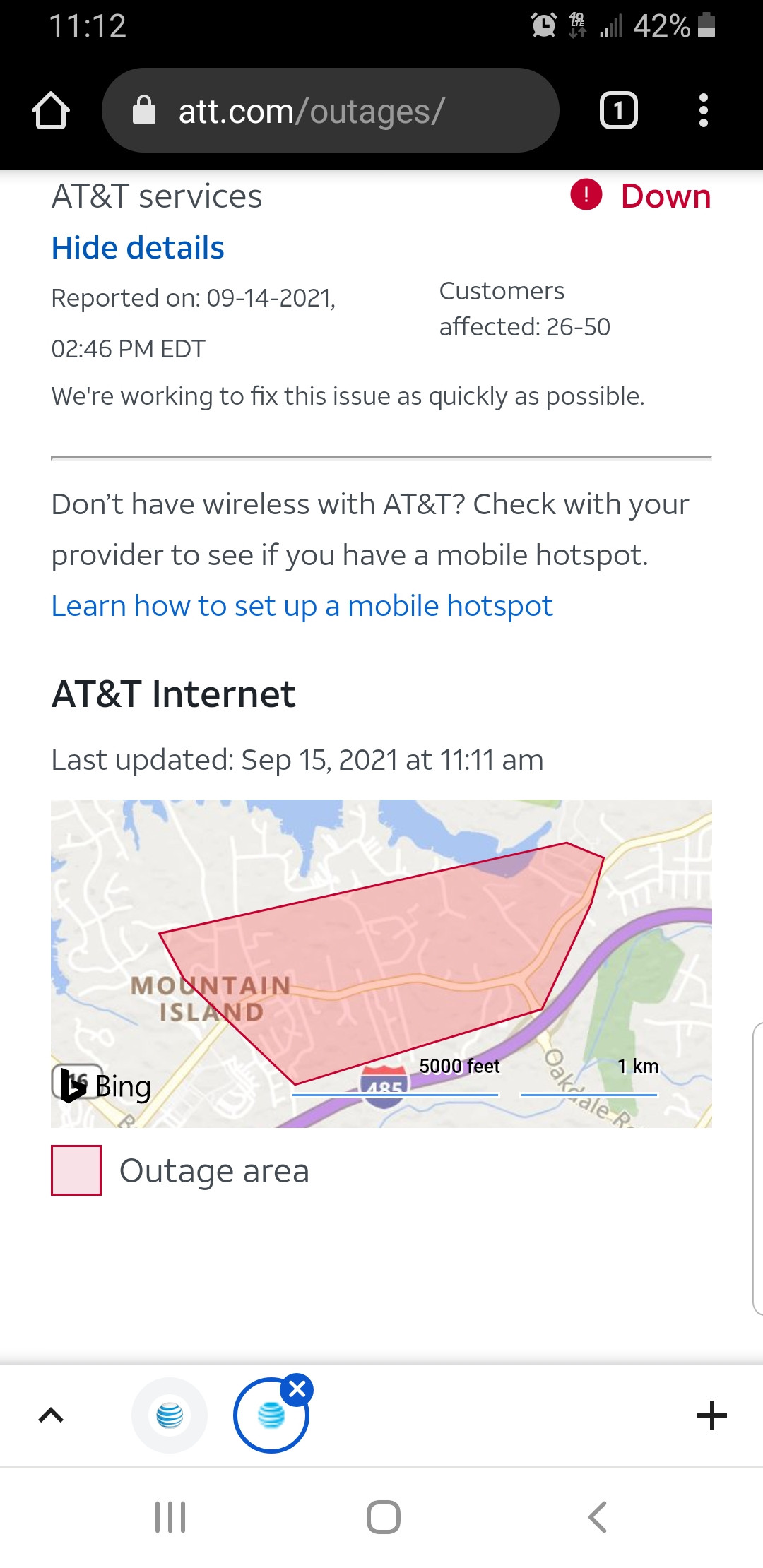 AT&T Fiber down for over 12 hours. : r/Charlotte