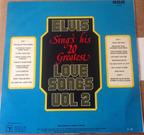 south africa elvis sings his 20 greatest love songs volume2 2.jpg