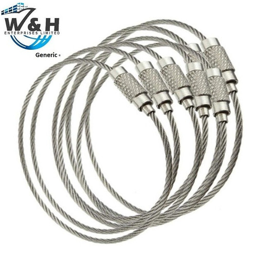 201 Stainless Steel Wire Rope Cable Ring for Keyrings Loop Luggage Tag.jpg