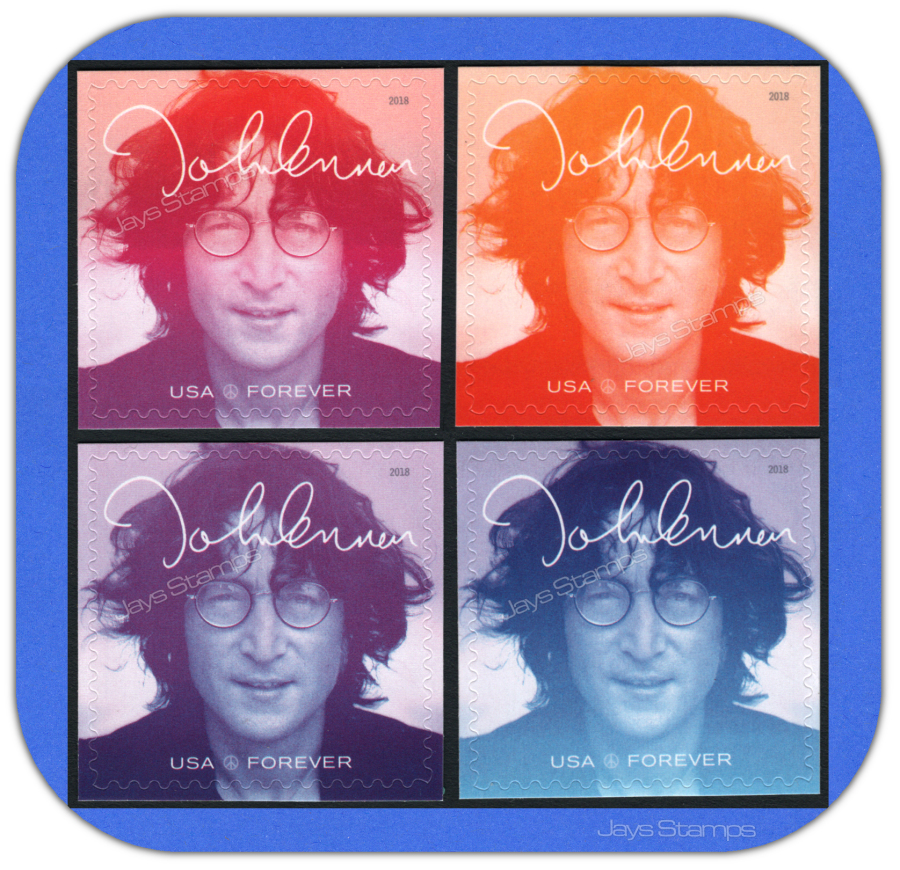 2018  JOHN LENNON  Music Icon Series  -MINT-GENUINE-  Set of 4 Different Colors