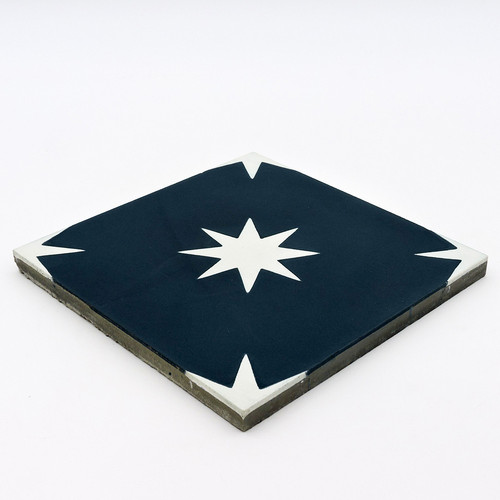 Cement Tile By Moroccan Craft Masters1 Najma Navy Blue MC0201.jpg