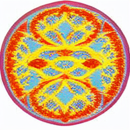 a multicolored clay koi pond multiple mandelbrot astral awarenesses akashic sentiments swirling celt.png