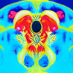 a colorful painting of etheric koi pond multiple mandelbrot astral awarenesses akashic sentiments sw.png