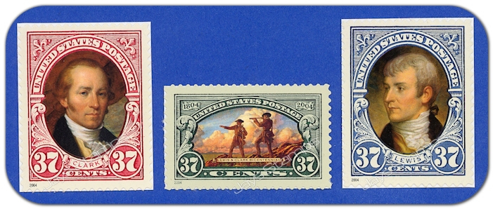 2004  LEWIS & CLARK EXPEDITION  Complete SET of 3 MINT Stamps  # 3854-3855-3856